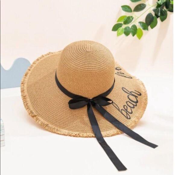 Floppy “Beach Life” Hat - Picture 1 of 5